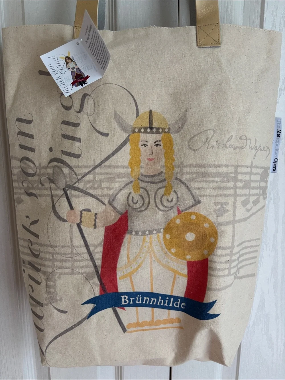 The Metropolitan Der Ring des Nibelungen Opera Canvas Tote Bag. NWT
